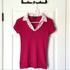 Take Two Pink Knit Blouse